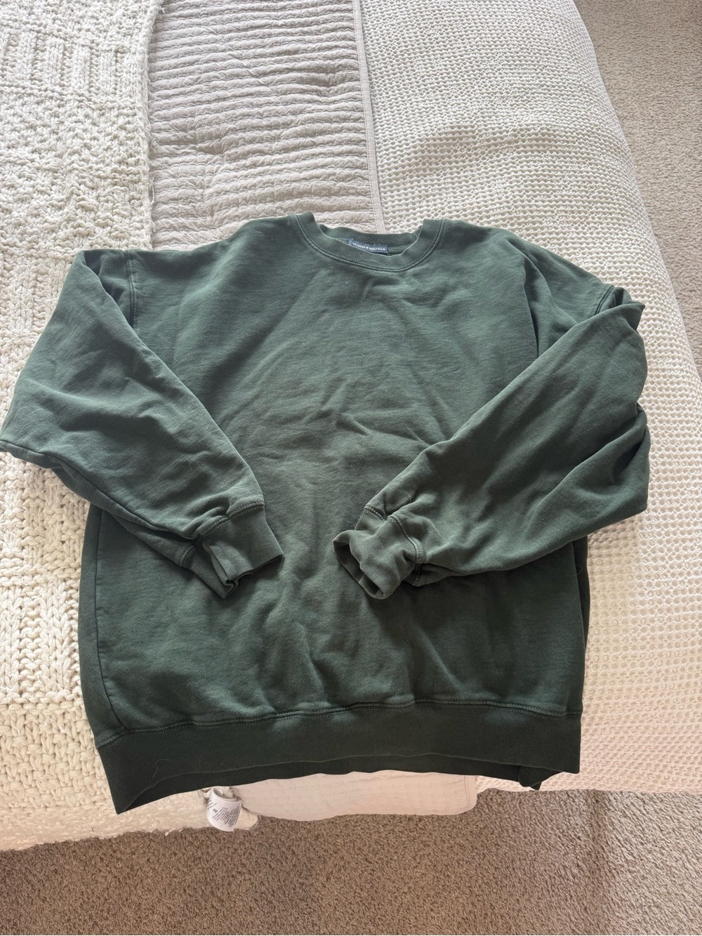 Brandy Melville Crewneck Sweatshirt - Dark Green